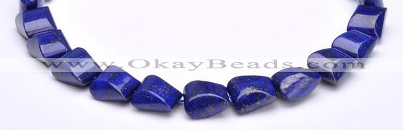 CLA30 14*18mm deep blue dyed lapis lazuli gemstone beads