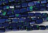 CLA451 15.5 inches 4*6mm rectangle synthetic lapis lazuli beads