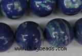 CLA475 15.5 inches 20mm round synthetic lapis lazuli beads