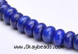 CLA50 5*8mm roundel deep blue dyed lapis lazuli beads Wholesale