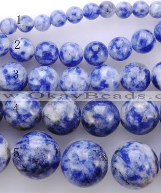 CLA51 Different sizes round mixed color dyed lapis lazuli beads