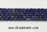 CLA540 15.5 inches 8*12mm faceted rice dyed lapis lazuli beads