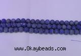 CLA60 15.5 inches 4mm round matte lapis lazuli beads