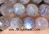 CLB1072 15.5 inches 6mm faceted round labradorite beads