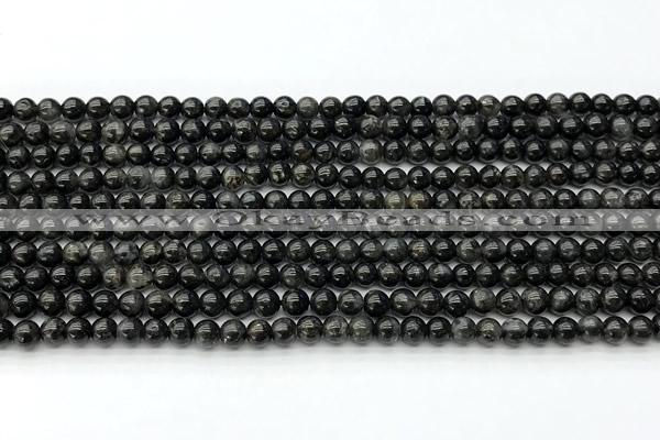 CLB1165 15 inches 4mm round hornblende beads