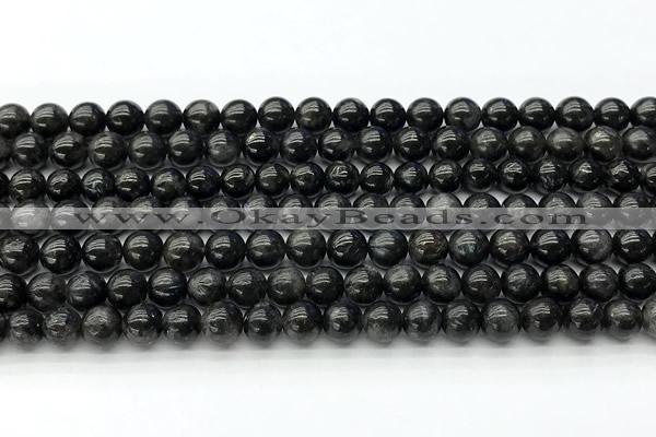 CLB1166 15 inches 6mm round hornblende beads