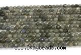 CLB1248 15 inches 4mm faceted round labradorite beads wholesale