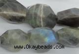 CLB128 15.5 inches labradorite nuggets faceted gemstone beads wholesale