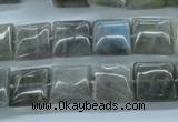 CLB132 15.5 inches 12*12mm square labradorite gemstone beads