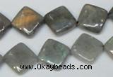 CLB154 15.5 inches 12*12mm diamond labradorite gemstone beads