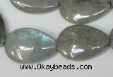 CLB160 15.5 inches 18*25mm flat teardrop labradorite gemstone beads