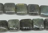 CLB164 15.5 inches 14*14mm square labradorite gemstone beads