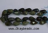 CLB234 15.5 inches 18*25mm - 18*30mm faceted teardrop labradorite beads