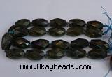 CLB235 15.5 inches 18*30mm - 20*30mm faceted rice labradorite beads