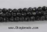 CLB360 15.5 inches 6mm faceted round black labradorite beads wholesale