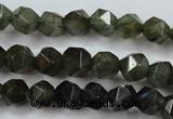 CLB451 15 inches 6mm faceted nuggets labradorite gemstone beads