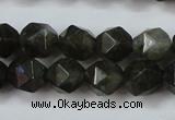 CLB452 15 inches 8mm faceted nuggets labradorite gemstone beads