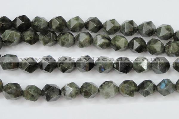 CLB456 15 inches 16mm faceted nuggets labradorite gemstone beads