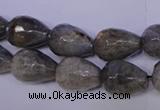 CLB504 15.5 inches 12*16mm faceted teardrop labradorite beads