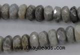 CLB59 15.5 inches 6*12mm faceted rondelle labradorite beads wholesale