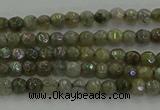 CLB609 15.5 inches 3mm faceted round AB-color labradorite beads