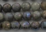 CLB613 15.5 inches 10mm faceted round AB-color labradorite beads