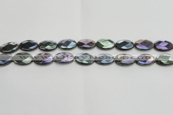 CLB658 15.5 inches 10*14mm faceted oval AB-color labradorite beads