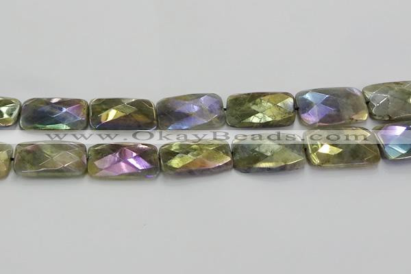 CLB708 15.5 inches 20*30mm faceted rectangle AB-color labradorite beads