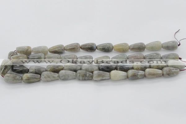 CLB725 15.5 inches 10*30mm teardrop labradorite gemstone beads