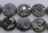 CLB744 15.5 inches 16mm faceted coin labradorite gemstone beads