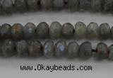 CLB756 15.5 inches 4*6mm faceted rondelle AB-color labradorite beads