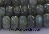 CLB775 15.5 inches 7*12mm faceted rondelle labradorite beads