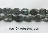 CLB799 25*30mm - 25*35mm faceted octagonal labradorite beads