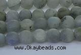 CLB872 15.5 inches 6mm round matte labradorite gemstone beads