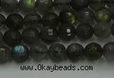 CLB901 15.5 inches 6mm faceted round labradorite gemstone beads