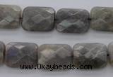 CLB93 15.5 inches 12*16mm faceted rectangle labradorite beads