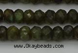 CLB957 15.5 inches 6*10mm faceted rondelle labradorite beads