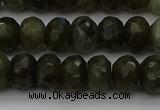 CLB958 15.5 inches 8*12mm faceted rondelle labradorite beads