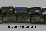 CLB960 15.5 inches 10*14mm faceted rectangle labradorite beads