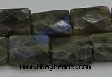 CLB963 15.5 inches 15*20mm faceted rectangle labradorite beads