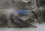 CLB97 15.5 inches 20*30mm faceted rectangle labradorite beads