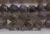 CLB973 15.5 inches 10mm faceted nuggets labradorite gemstone beads