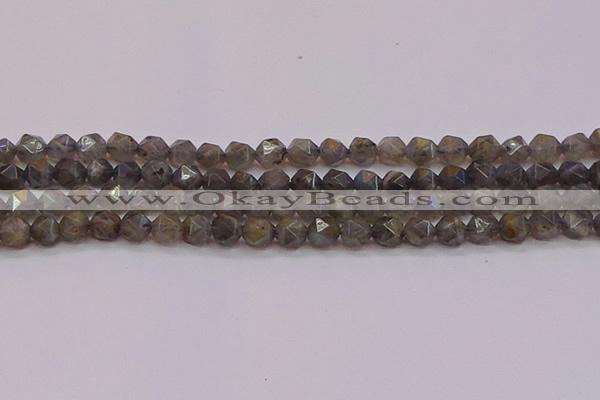 CLB973 15.5 inches 10mm faceted nuggets labradorite gemstone beads