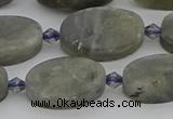 CLB977 15.5 inches 12*20mm oval labradorite gemstone beads