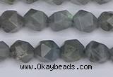 CLB981 15.5 inches 6mm faceted nuggets labradorite beads wholesale