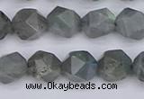 CLB982 15.5 inches 8mm faceted nuggets labradorite beads wholesale