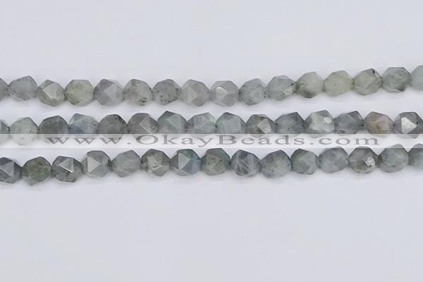 CLB983 15.5 inches 10mm faceted nuggets labradorite beads wholesale