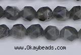 CLB986 15.5 inches 6mm faceted nuggets labradorite beads wholesale