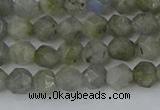 CLB992 15.5 inches 6mm faceted nuggets labradorite gemstone beads