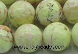 CLE206 15.5 inches 16mm round lemon turquoise beads wholesale